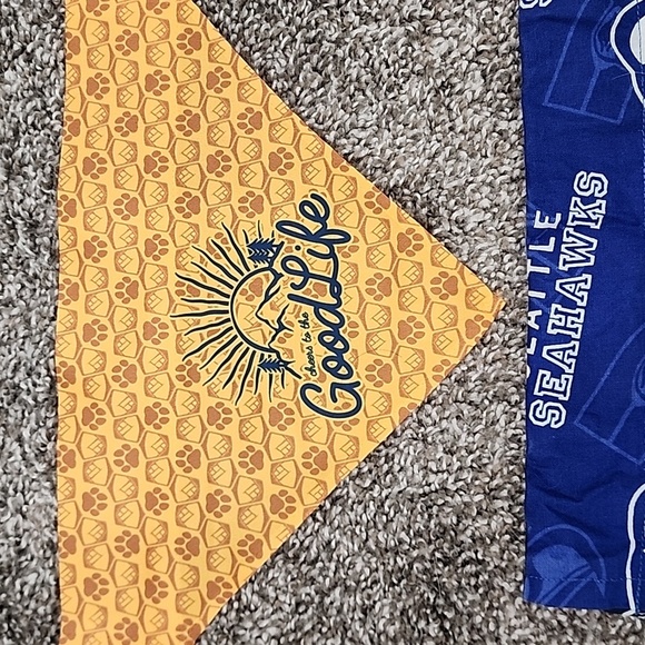 Dog Bandana Set - Seattle Seahawks & GoodLife Brewing Bend Oregon - Picture 4 of 8